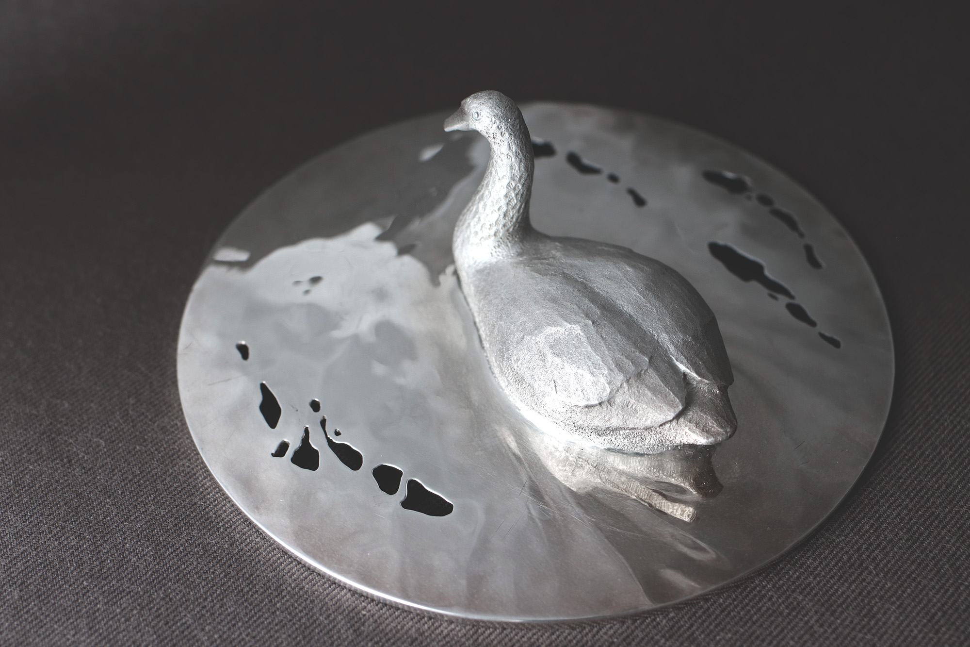 1枚打ち出し・水面2：中村鎚舞作