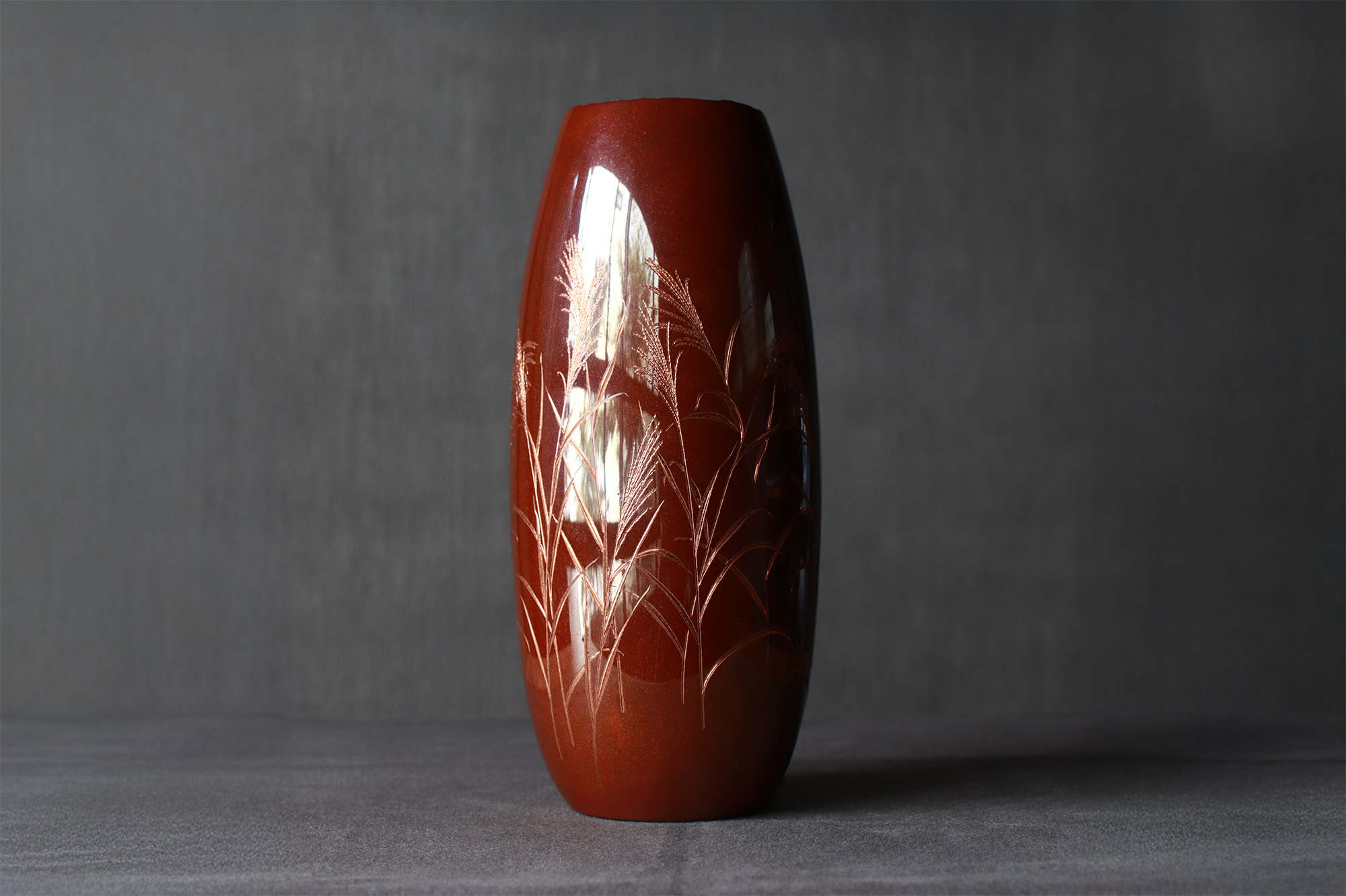 花器・芒：中村鎚舞作